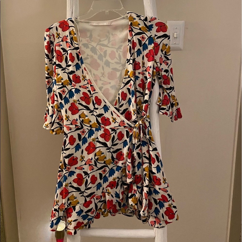 Zara wrap front romper